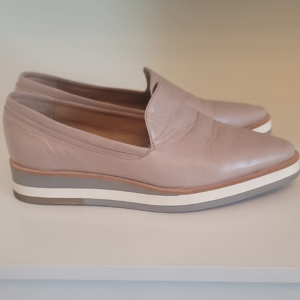 Elegant Beige Slip-On Loafers